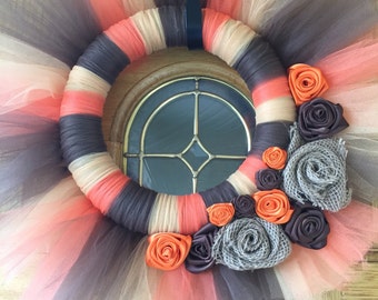 Items similar to Autumn/ Fall Tulle Wreath- A MUST SEE on Etsy