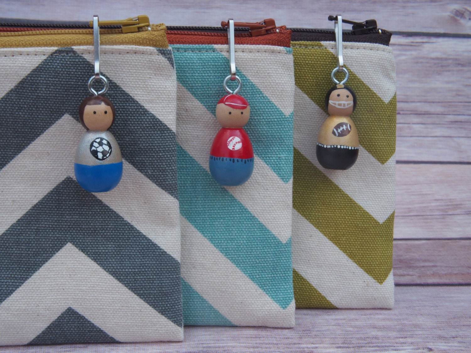 Zipper pull // keychain // backpack charm // charm // custom