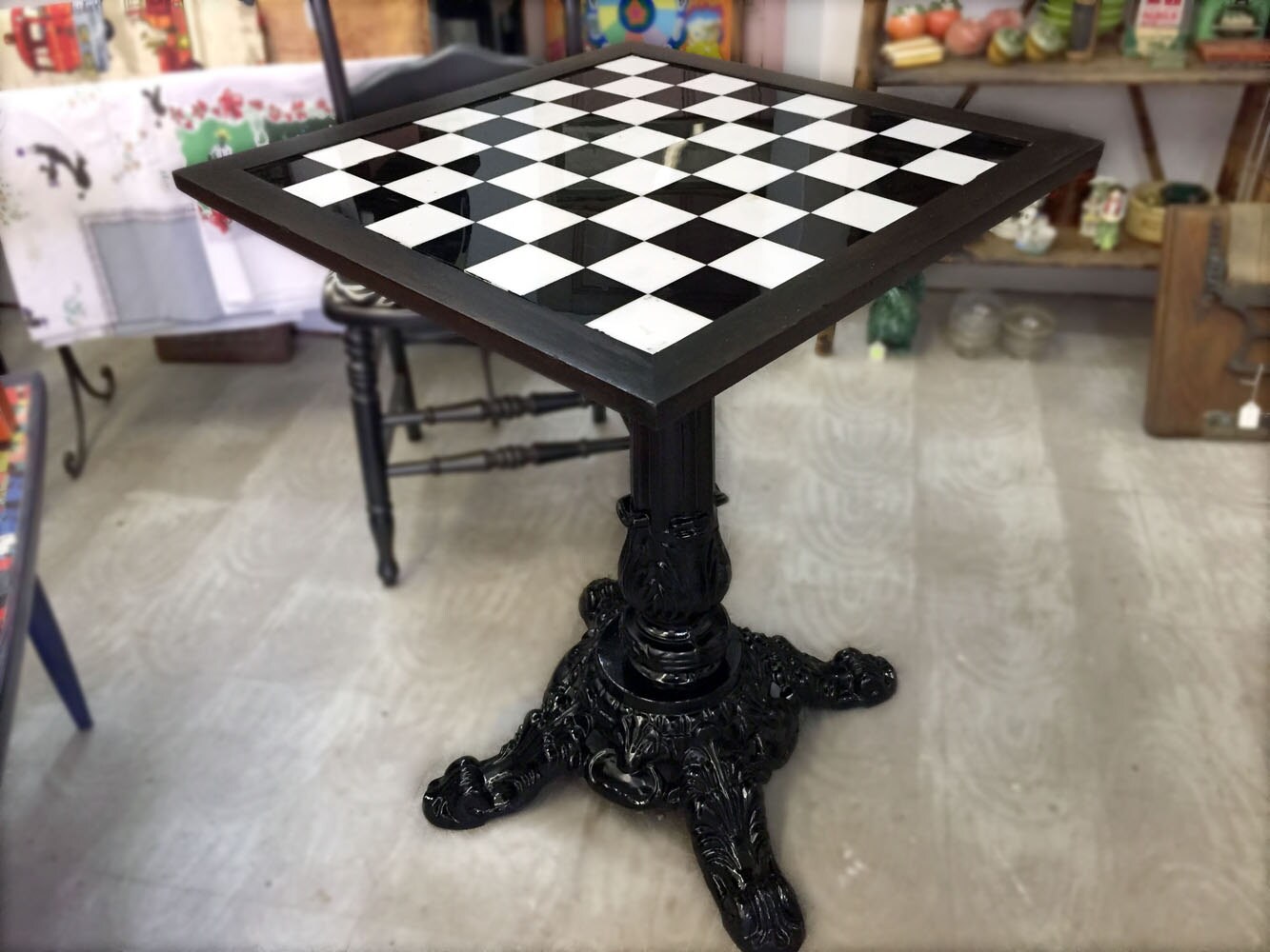 Vintage Checkerboard Table – Haute Juice