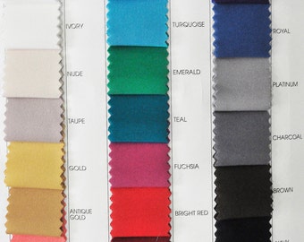 Scuba Neoprene Fabric 4 ways stretch, 1 yard choice of color from chart 58" Western Wear, suits, pants, jackets, dresses
