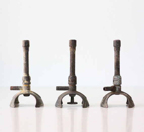 Vintage Bunsen Burners Set of 3