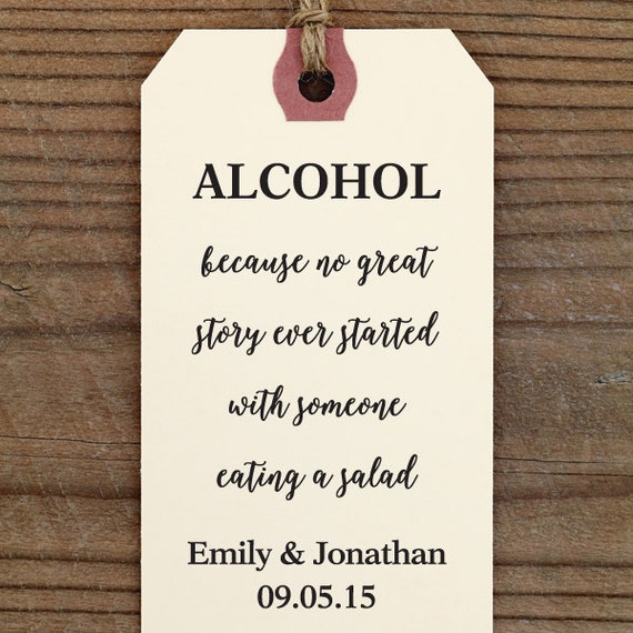 Alcohol CUSTOM STAMP with proof from USA Eco Friendly