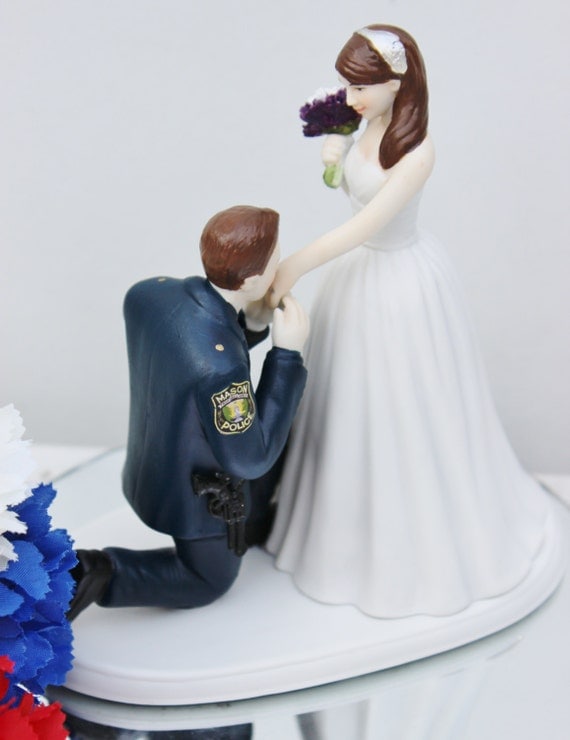 Cop Wedding Cake Toppers