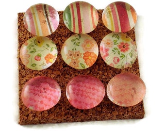 Cork Board Pins Decorative Push Pins Thumb Tacks in Gardenia (P66)
