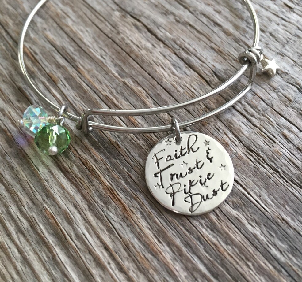 Faith Trust And Pixie Dust Handstamped By HeavyMetalzStudio