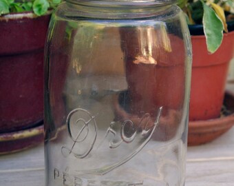 Drey Perfect Mason Jar, Vintage Canning Jar