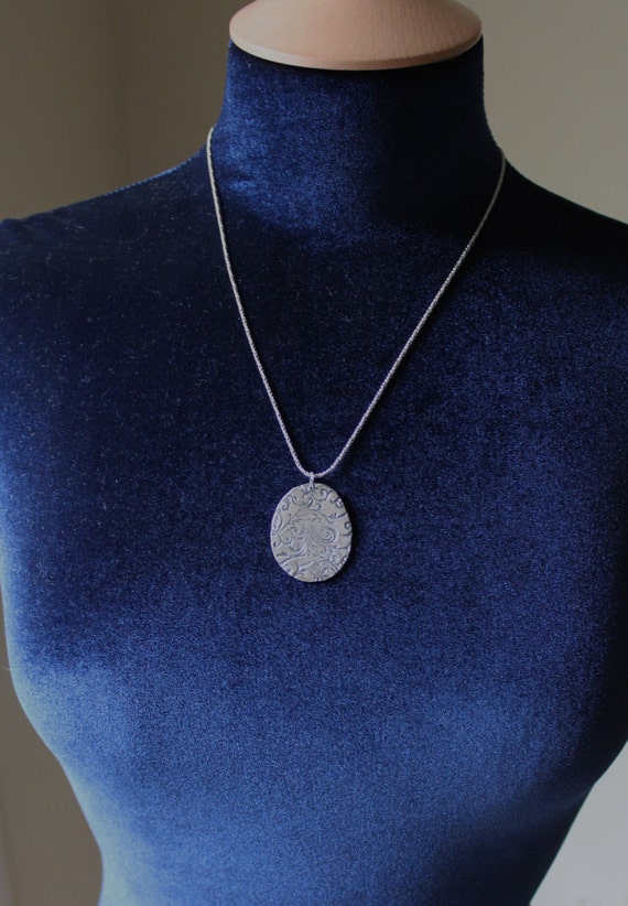 sterling silver quote necklace . wuthering heights love quote