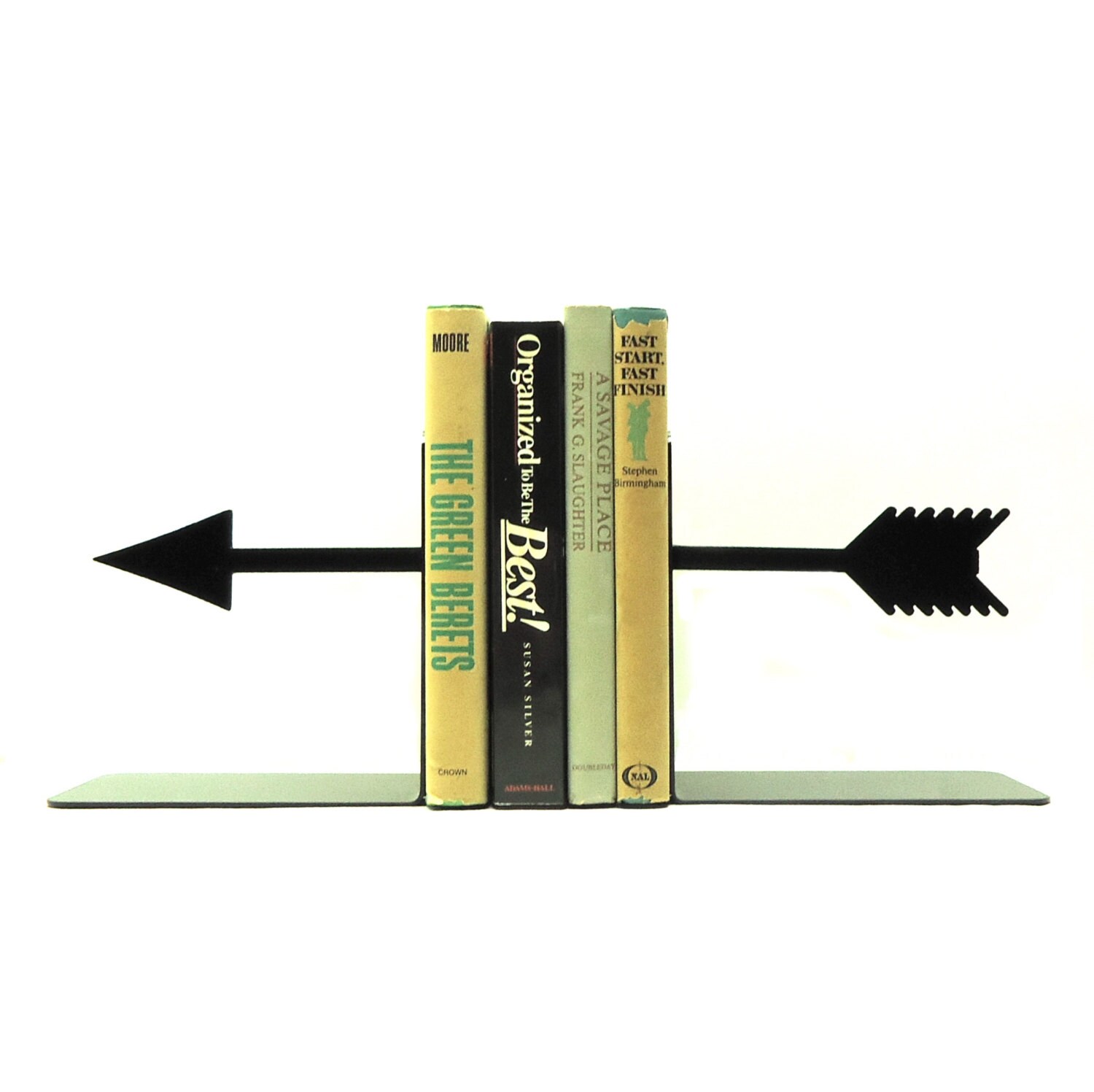 Arrow Metal Art Bookends Free USA Shipping