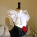 White Neck ruff - Circus neck ruff - Circus costume - Clown neck ruff -