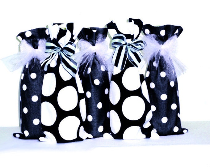 Wine Bags, Pick from 36 Bright Bold Fabrics, Hostess Gifts, Baby Showers, Graduation, Summer Party, Wine Lover gift