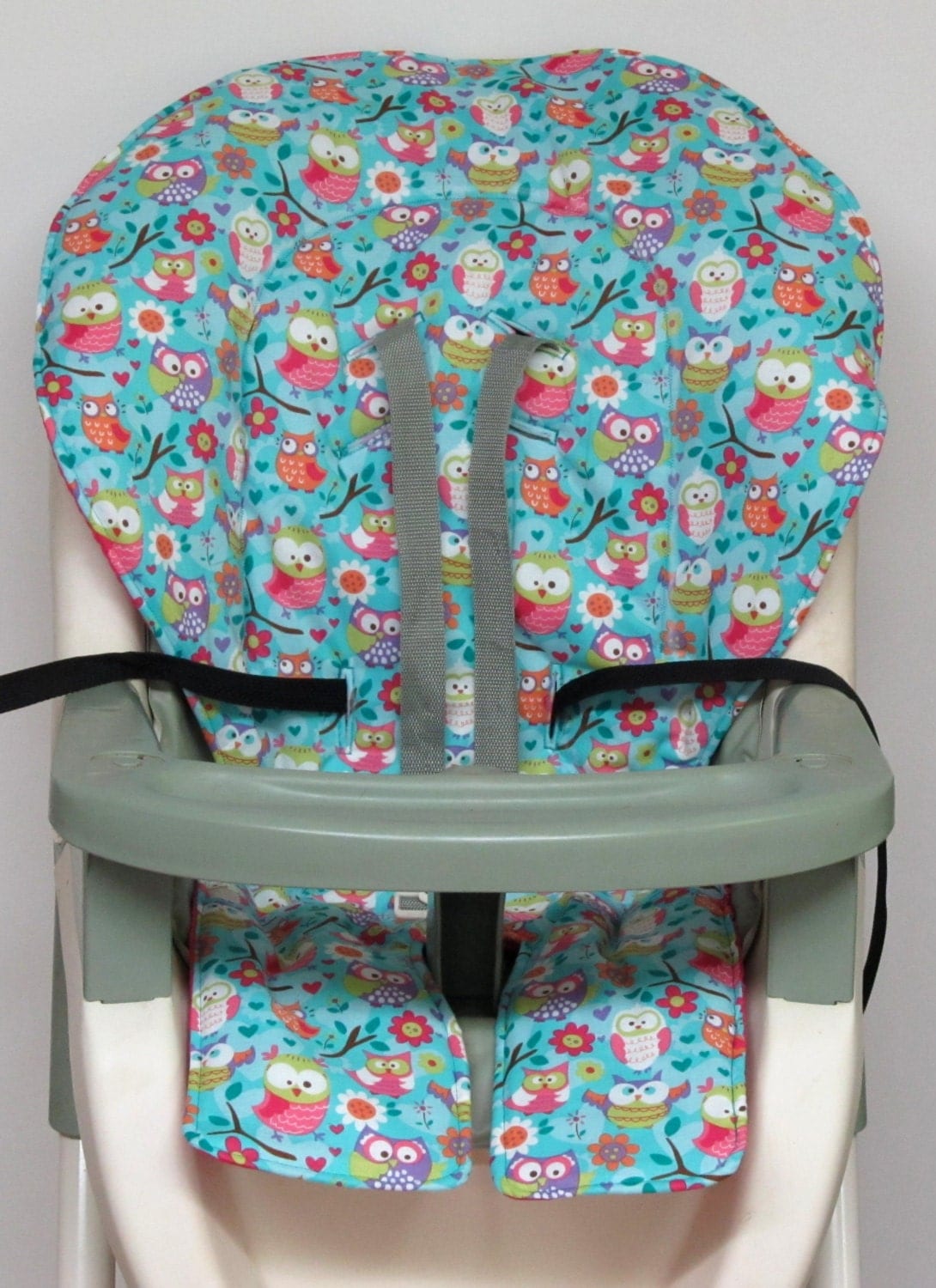 high chair cover graco pad replacement girly owls