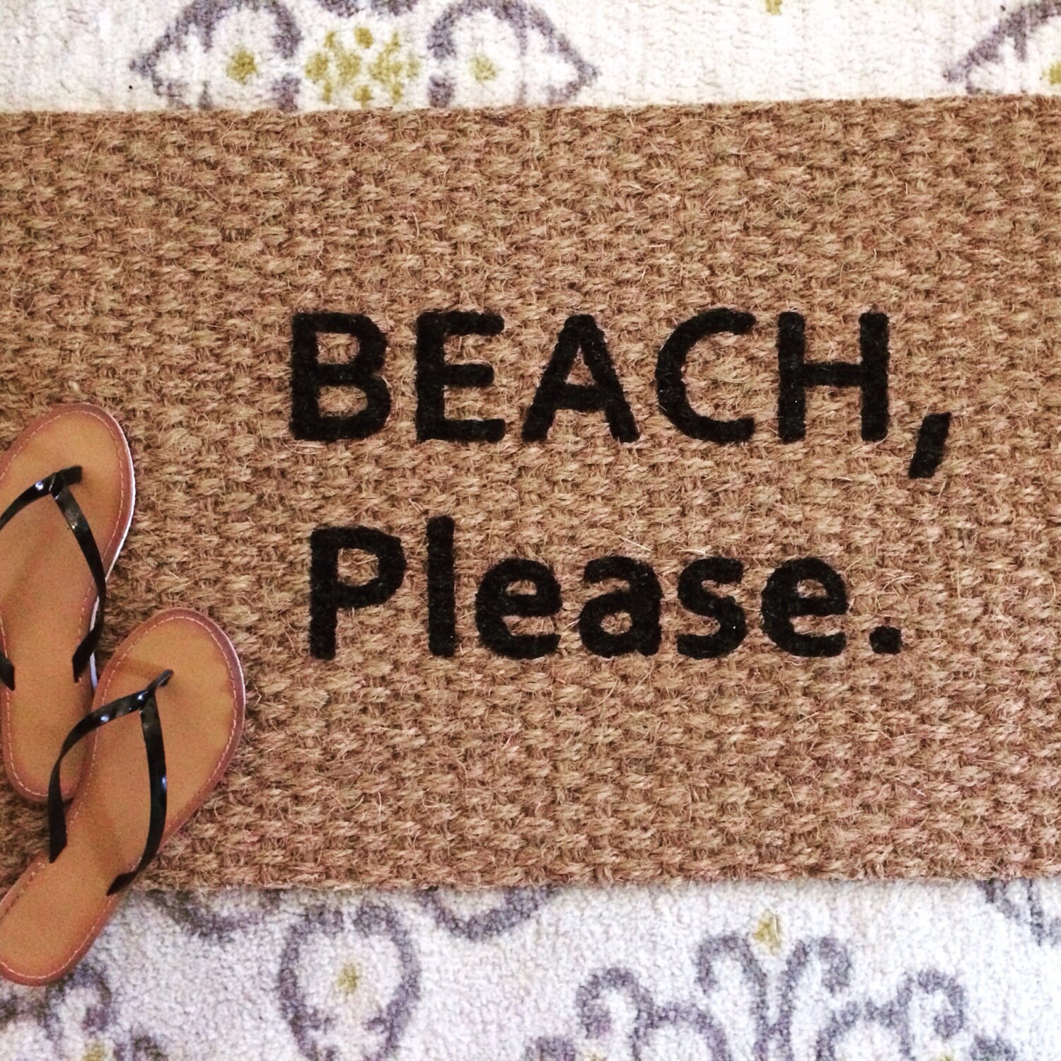 Beach Please Doormat. Fun and Funny Mats for the hip