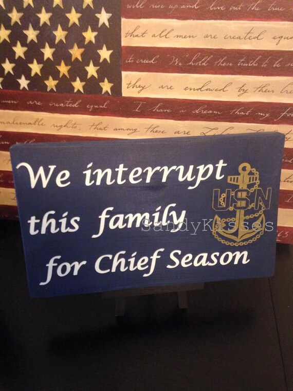 Navy Chief Season sign