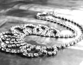 Jewelry / Vintage Rhinestone Necklace / Collector's Necklace / Art Deco Period Piece / Wedding Jewelry / Bridal Necklace