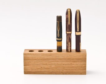 Wood Pen Holder Fountain Pen Holder Desk Organizer LORD JAMES