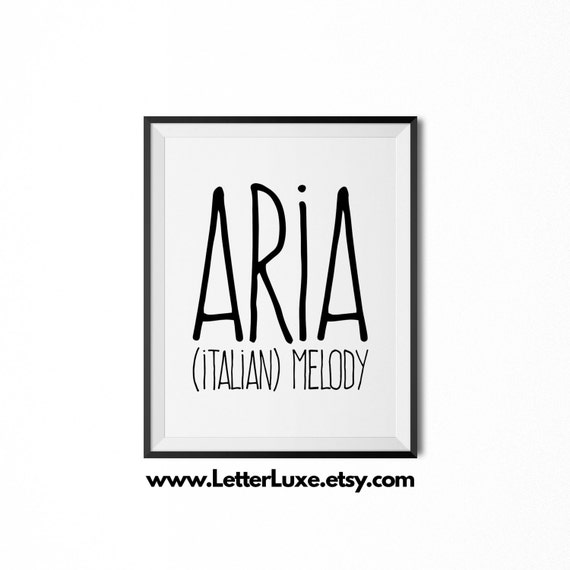 aria meaning name