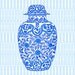 SALE Blue Ming Chinoiserie Ginger Jar Giclee 13x19