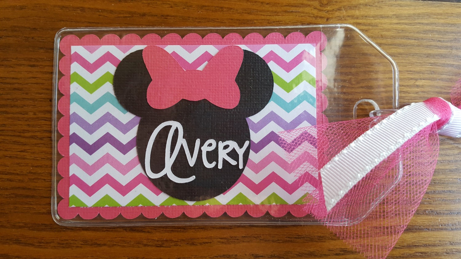 Personalized Disney Luggage Tag by ItsPolkaSpotted on Etsy