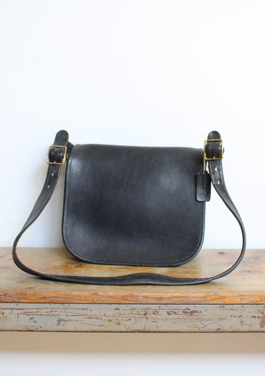 Vintage Coach Classic Shoulder Bag Black // by magnoliavintageco