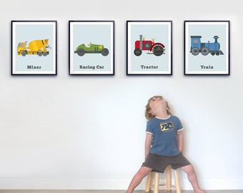 Unique tractor prints related items | Etsy