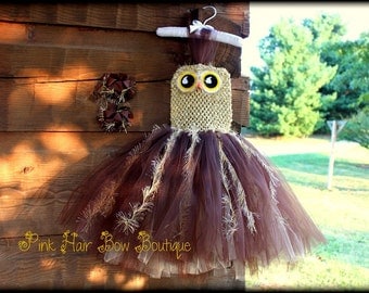 Toddler Halloween Owl Costume, Infant Halloween Costume, 6 months 9 months 12 months 18 months 24 months 2T 3T Owl Tutu Costume