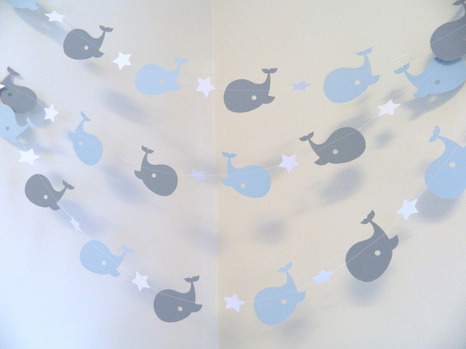 elephant for shower theme baby ideas Blue Decorations shower nursery / baby Garland Whale / Whale