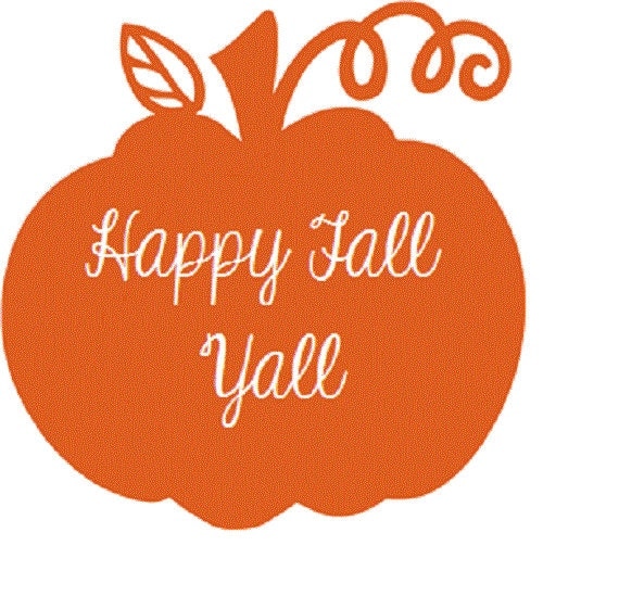 Pumpkin Fall Decal Custom Pumpkin Vinyl by AStitchofHappiness