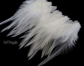 White Feathers Hair Supplies White Craft Feathers Bridal Accessories Wedding Hair Feathers White Craft Supplies - 12