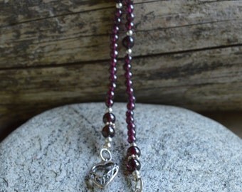 Double Strand Lariat White Turquoise Necklace w/ Copper Feather 259q