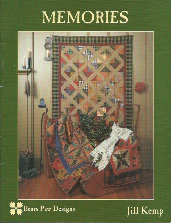 Vintage Memories Quilt Book by Jill Kemp for Bear by lavenderskye