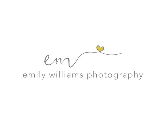 Photography Logo and Watermark Initials Handwritten