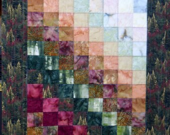 Landscape Quilt Art Quilted Wall Hanging