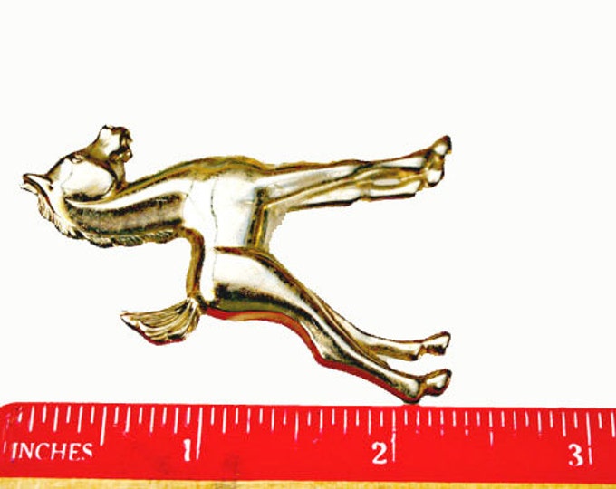 Horse Brooch vintage silver pony equestrian pin