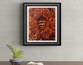 Weird Little Face Signed Art Print of Signature Original By Rafi Perez