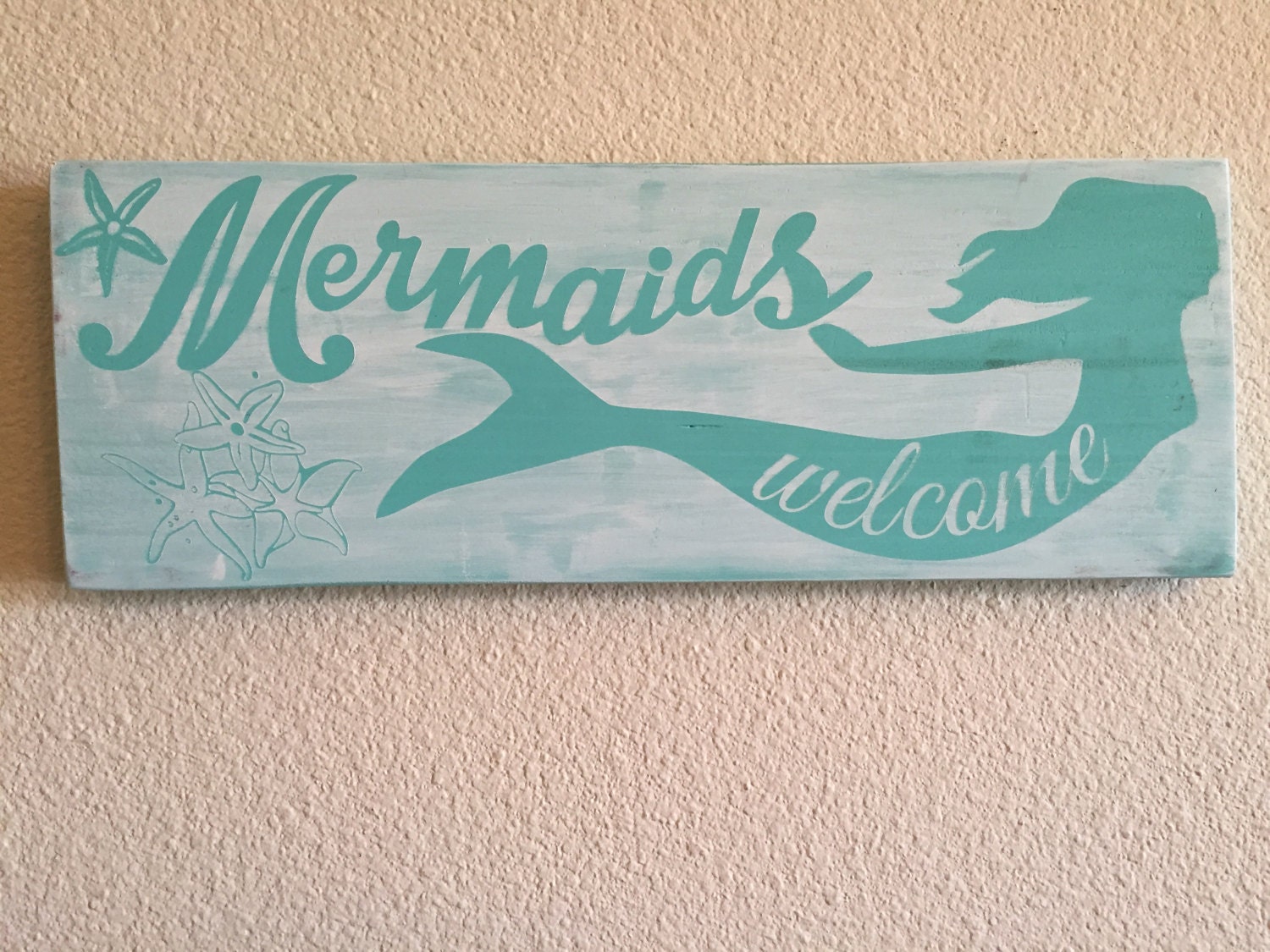 Mermaids Welcome Sign Mermaid Decor Inspirational Quote