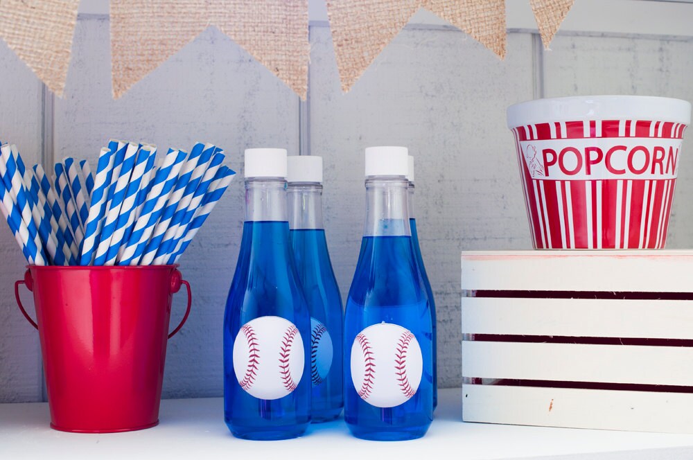 5 or More Baseball Soda Bottles Plastic Soda Bottles