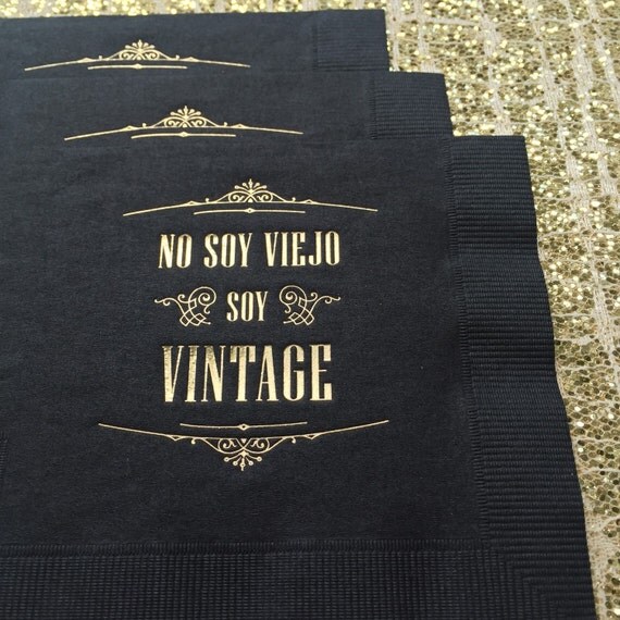 Spanish Cocktail Napkins Set of 25