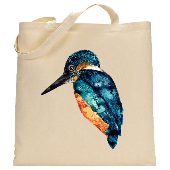 Tote Bag - Digitally Printed Cotten Canvas Tote Shopping Bag Bird Bag ...