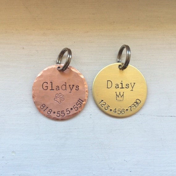 brass pet tags