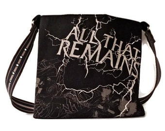 All That Remains Bag Upcycled T-shirt Crossbody Bag