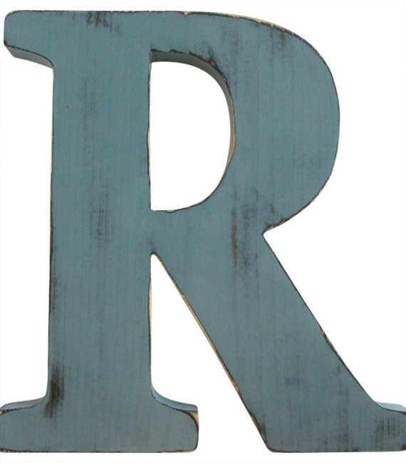 Letter R Wall Letter Wood Sign Wall Decor Rustic Americana