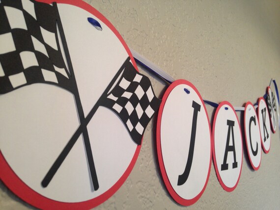 Cars Banner Race Car Banner Racing Banner by HillmanHandmade