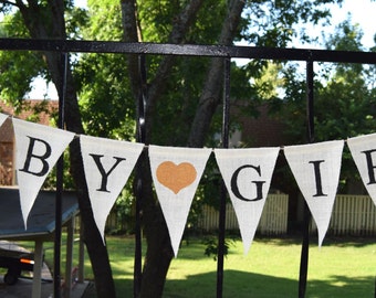 Baby Shower Burlap Banner - Baby Shower - Welcome baby Boy Shower decor Baby birth - Baby Announcement