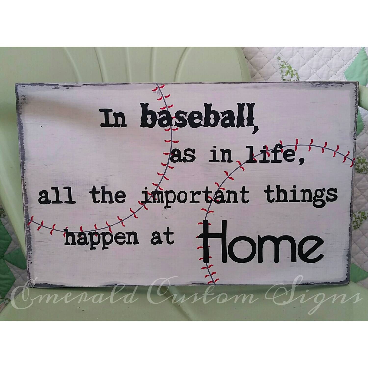 Baseball Sign. Man Cave Sign. Vintage Baseball Sign.