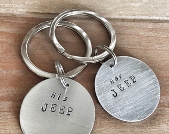 Pair of Jeep Keychains