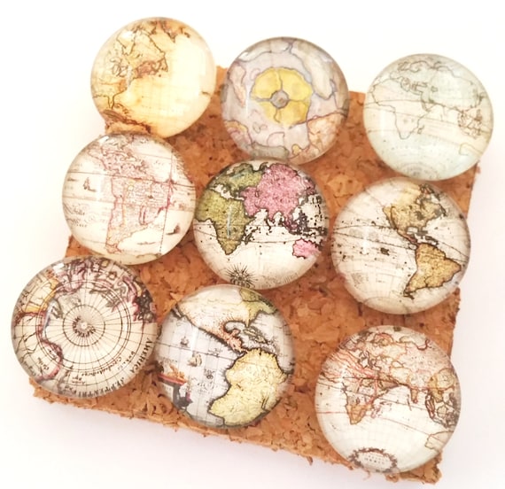 Map Push Pins Glass Push Pins Decorative Push Pins World