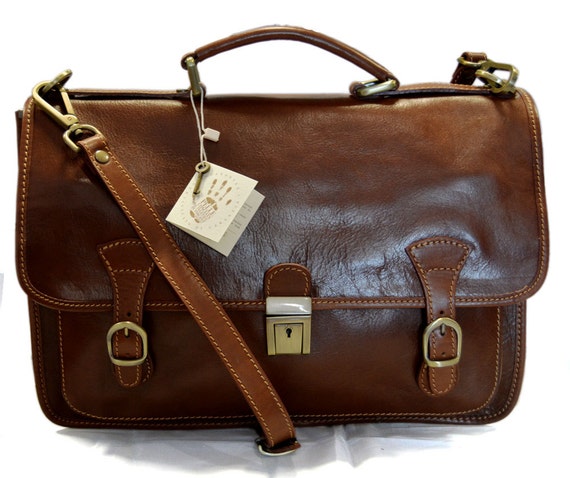 Briefcase leather office bag backpack shoulder bag conference