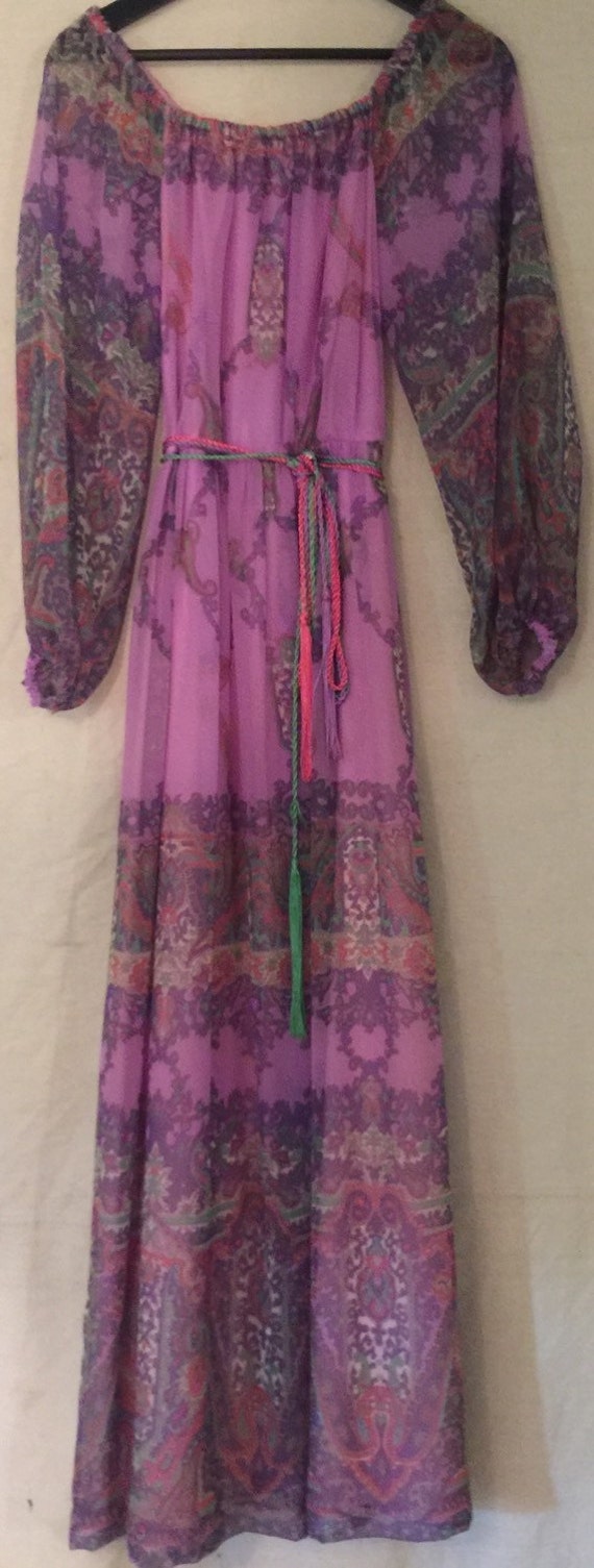 Beautiful Purple Vintage Gypsy Dress Marita by by GyPSyRoAdShoW