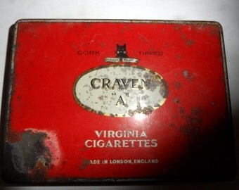 Craven 'A' Cigarette Tin Box