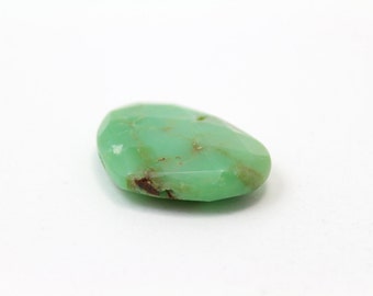 Natural Chrysoprase Faceted Top Side Drilled Pendant 30x40mm 1pcs